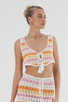 Hazel Crochet Crop Pastel Petal - Isabelle Quinn