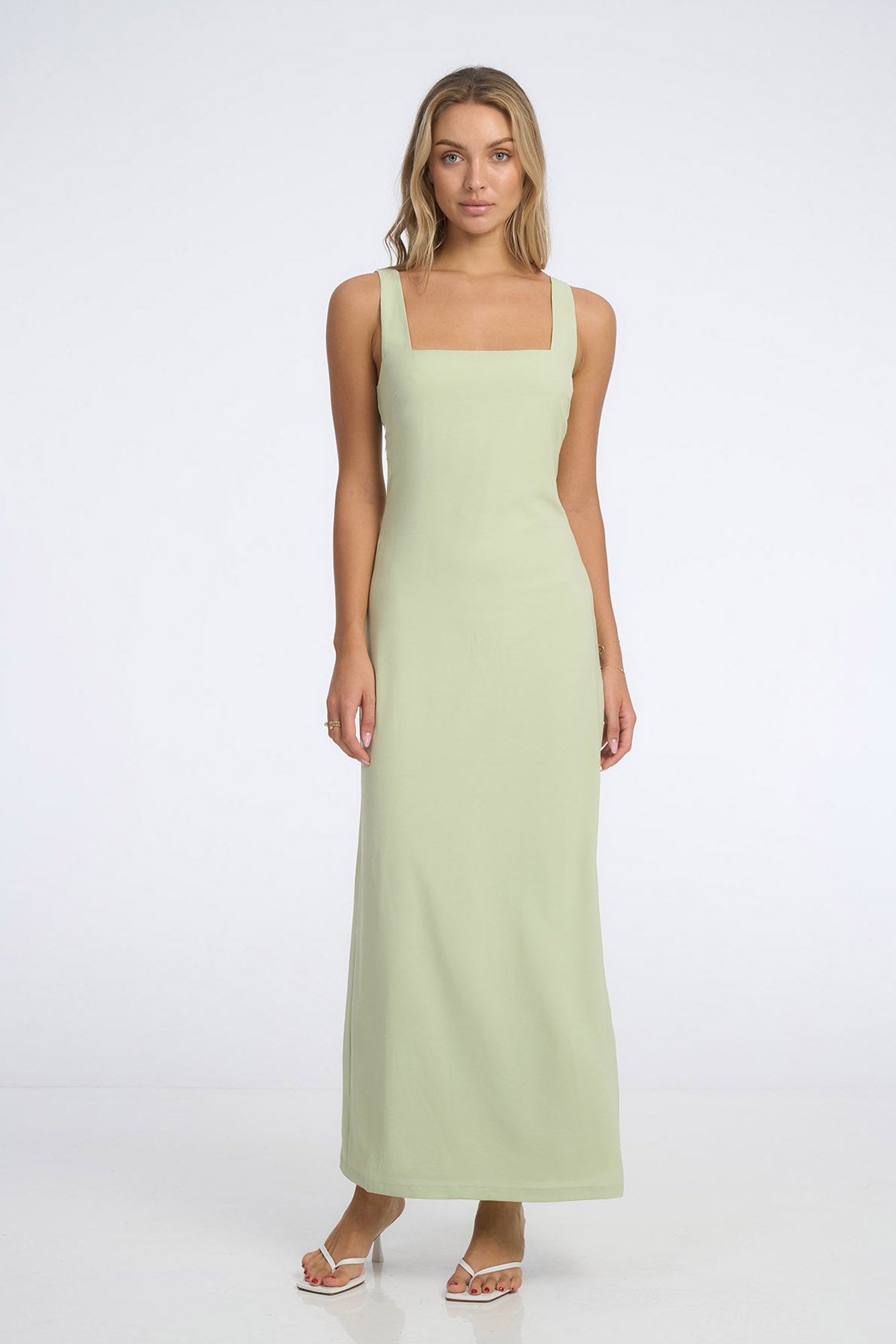 Scarlette Maxi Dress Pistachio - Isabelle Quinn