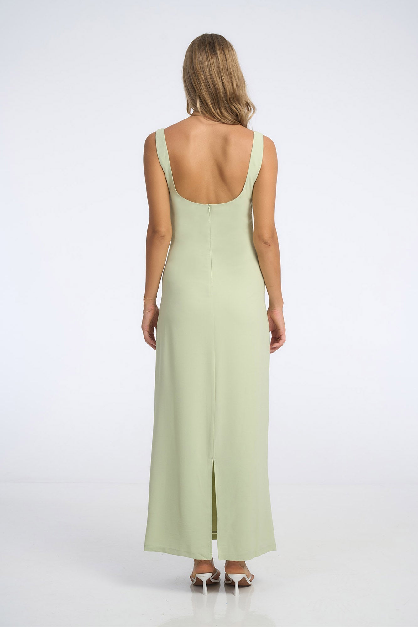 Scarlette Maxi Dress Pistachio - Isabelle Quinn