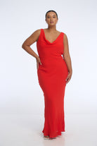 Gracie Maxi Dress Crimson - Isabelle Quinn